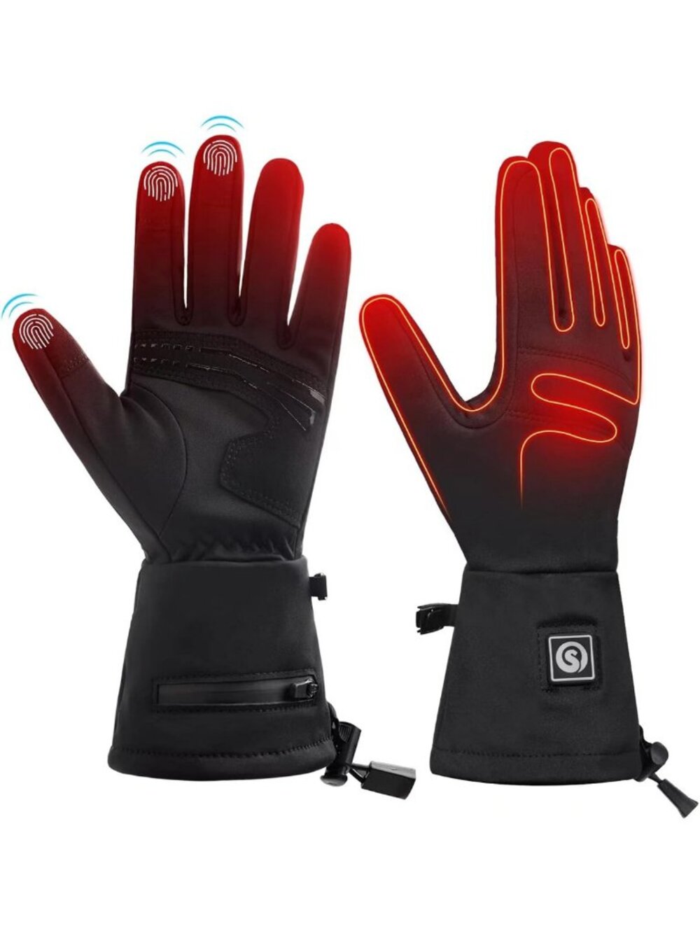 Rechargeable Heated Gloves for Men & Women - Waterproof Ski Snow Hand Warmers